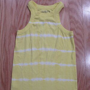 LOFT Womens Sleeveless Top Tank Yellow Small ~~Worn Once~~